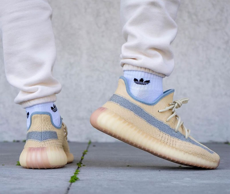 Adidas Yeezy Boost 350 V2 Linen 2020 Reflective On Feet Release Date Fy5158 (6) - www.newkick.vip