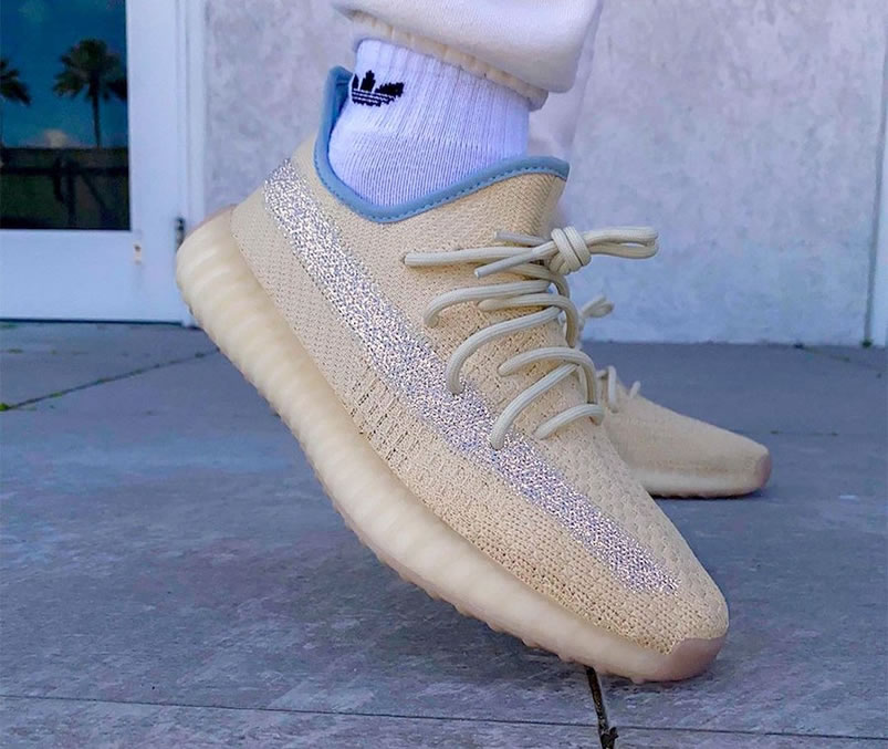 Adidas Yeezy Boost 350 V2 Linen 2020 Reflective On Feet Release Date Fy5158 (9) - www.newkick.vip