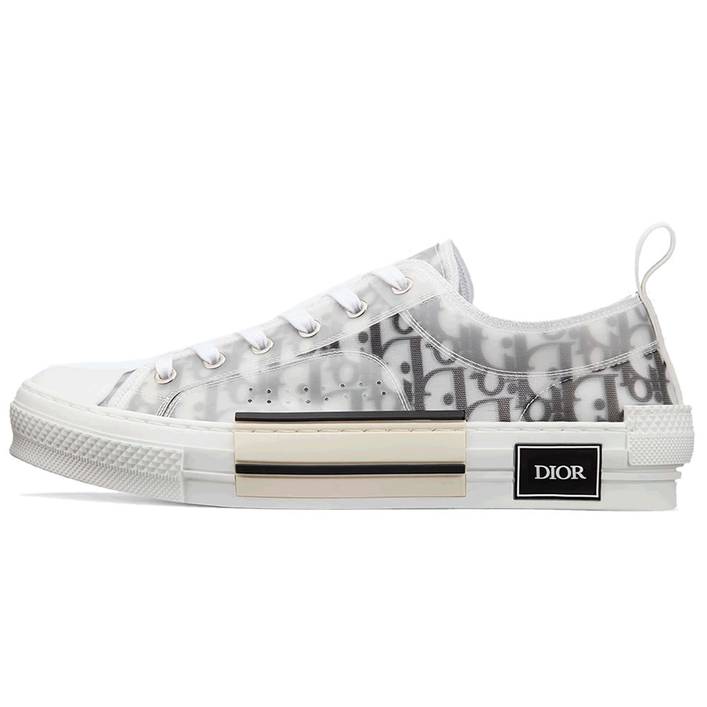 B23 Dior Oblique Shoes White Black Low (1) - www.newkick.vip