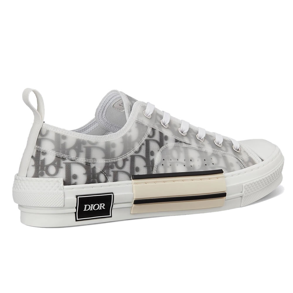 B23 Dior Oblique Shoes White Black Low (4) - www.newkick.vip
