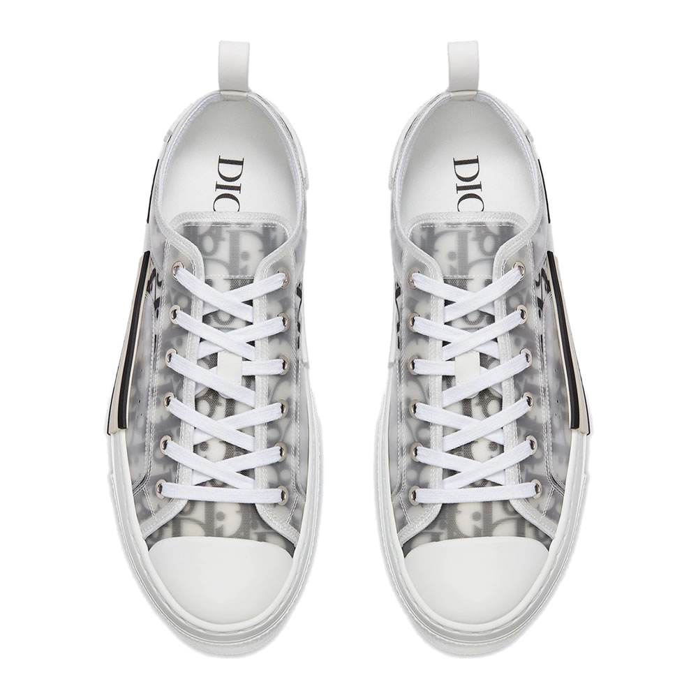B23 Dior Oblique Shoes White Black Low (5) - www.newkick.vip