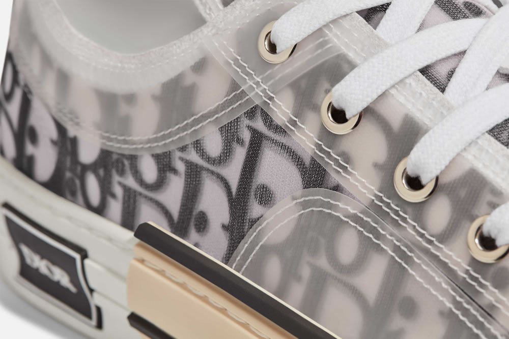 B23 Dior Oblique Shoes White Black Low (6) - www.newkick.vip