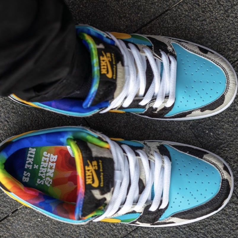 Ben Jerrys Nike Dunk Sb Low Chunky Dunky On Feet Cu3244 100 (7) - www.newkick.vip