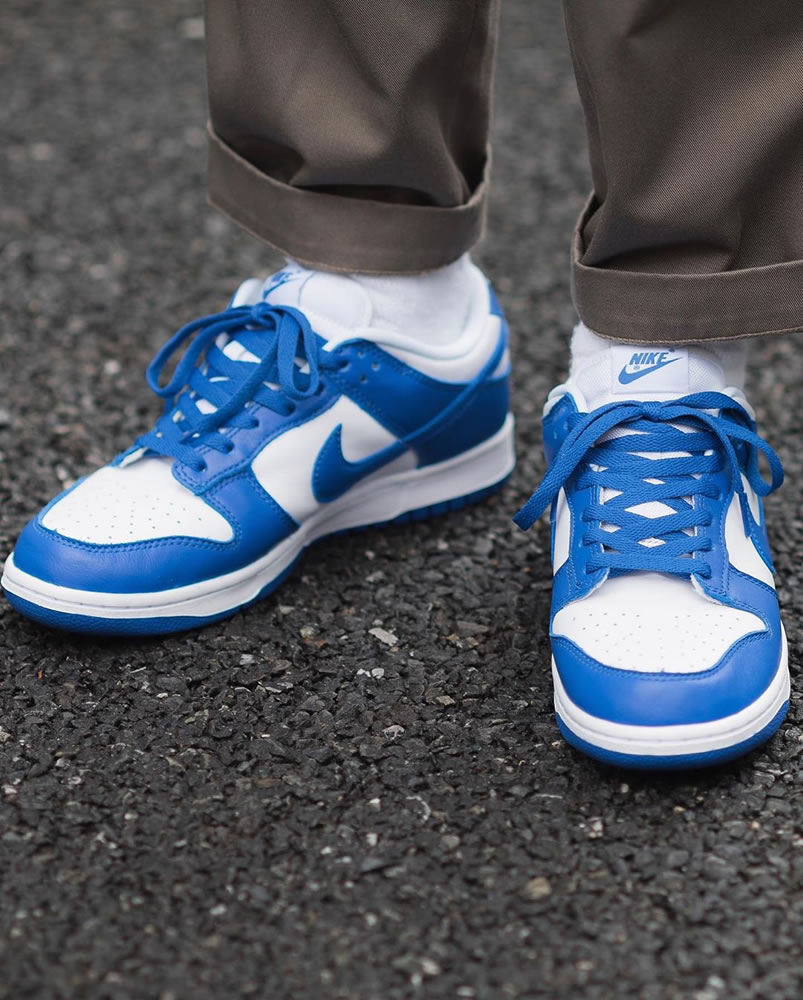 Nike Sb Dunk Low Sp Kentucky Varsity Royal Blue Cu1726 100 On Feet (2) - www.newkick.vip