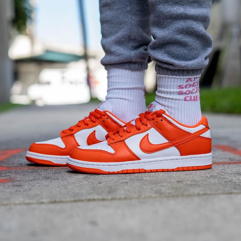 Nike Sb Dunk Low Sp Syracuse Orange Blaze Cu1726 101 On Feet (9) - www.newkick.vip Nike Sb Dunk Low Sp Syracuse Orange Blaze Cu1726 101 On Feet (9) - www.newkick.vip