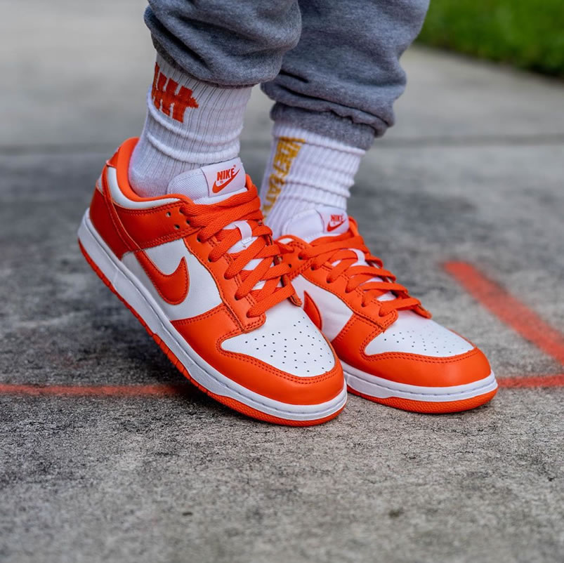 Nike Sb Dunk Low Sp Syracuse Orange Blaze Cu1726 101 On Feet (6) - www.newkick.vip