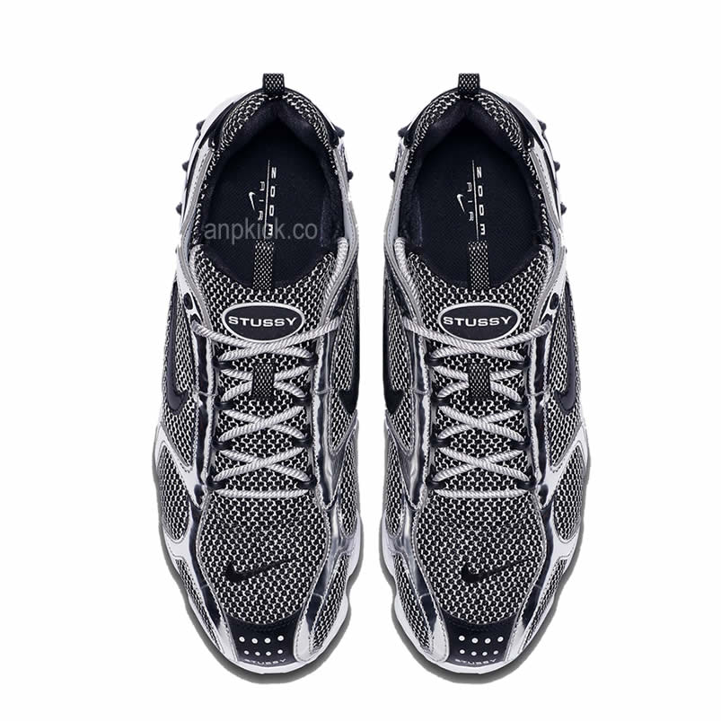 Stussy Nike Air Zoom Spiridon Caged 2 Black Pure Platium Cu1854 001 Release Date (4) - www.newkick.vip
