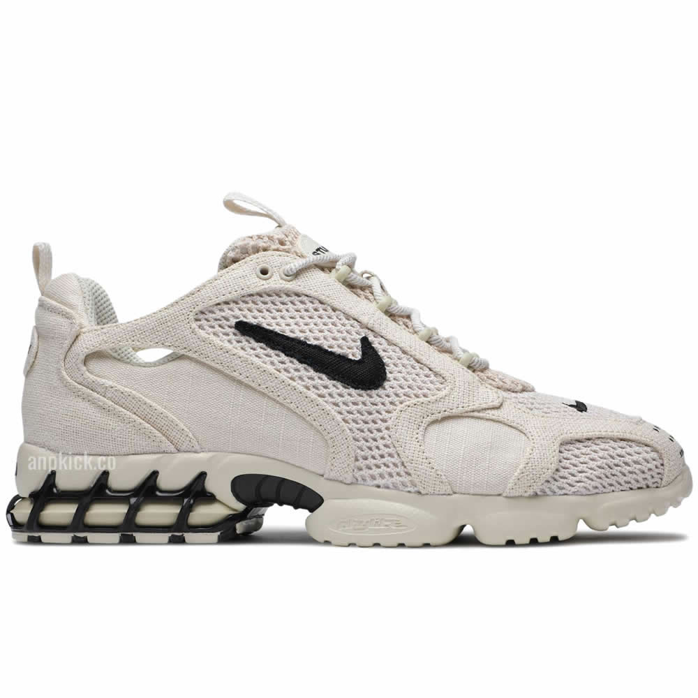 Stussy Nike Air Zoom Spiridon Caged 2 Fossil Cq5486 200 Release Date (2) - www.newkick.vip