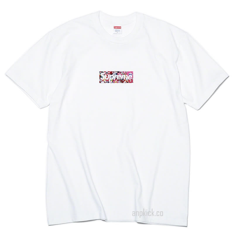 Supreme Covid 19 Relief Box Logo Tee T Shirt Takashi Murakami Kaikai Kiki Flower Skulls (1) - www.newkick.vip