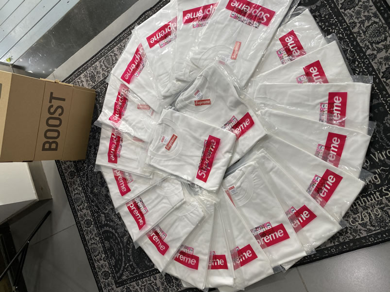 Supreme Covid 19 Relief Box Logo Tee T Shirt Takashi Murakami Kaikai Kiki Flower Skulls (14) - www.newkick.vip