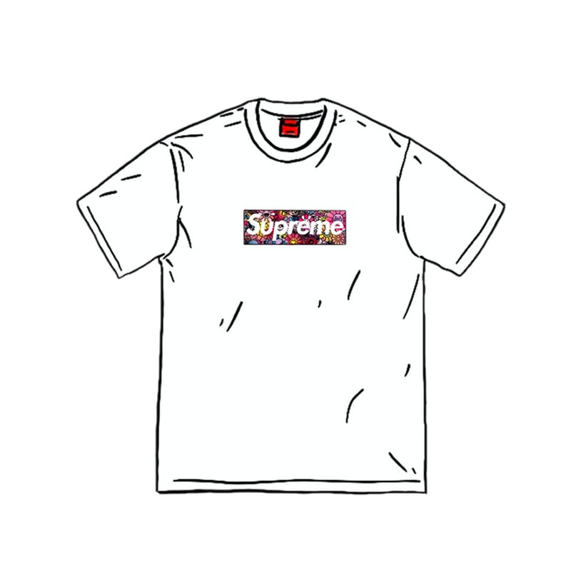 Supreme Covid 19 Relief Box Logo Tee T Shirt Takashi Murakami Kaikai Kiki Flower Skulls (4) - www.newkick.vip