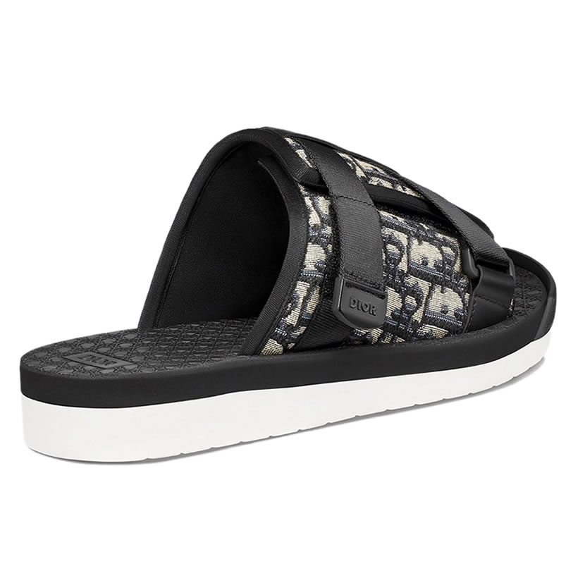 Dior Black Oblique Neoprene Sandals (2) - www.newkick.vip