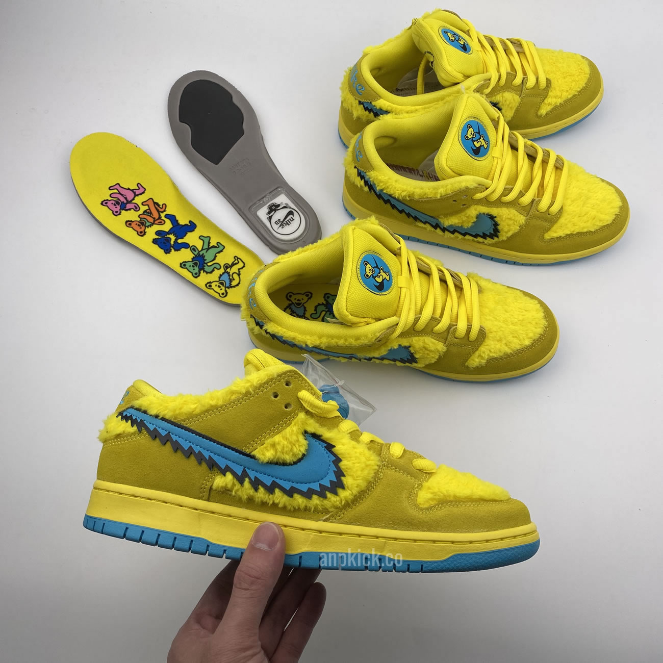 Grateful Dead Bears Nike Sb Dunk Low Yellow Bear Cj5378 700 (9) - www.newkick.vip