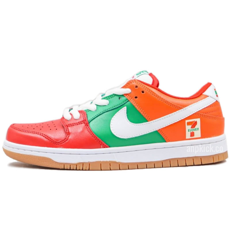 Nike Sb Dunk Low 7 Eleven Red Orange Green Skateboarding Shoes Cz5130 600 (1) - www.newkick.vip