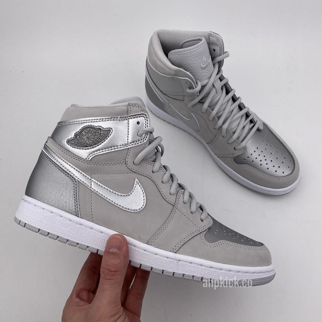 Air Jordan 1 Japan Exclusive Metallic Silver Neutral Grey 2001 2020 Dc1788 029 (13) - www.newkick.vip