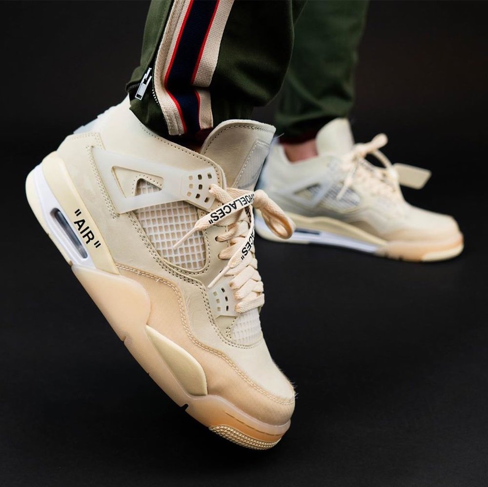 Off White Air Jordan 4 Sail Cv9388 100 Mens Wmns On Feet (2) - www.newkick.vip Off White Air Jordan 4 Sail Cv9388 100 Mens Wmns On Feet (2) - www.newkick.vip