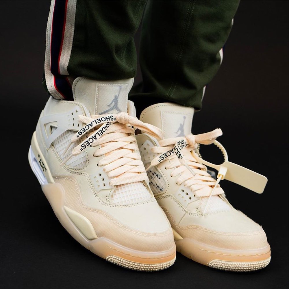 Off White Air Jordan 4 Sail Cv9388 100 Mens Wmns On Feet (3) - www.newkick.vip Off White Air Jordan 4 Sail Cv9388 100 Mens Wmns On Feet (3) - www.newkick.vip