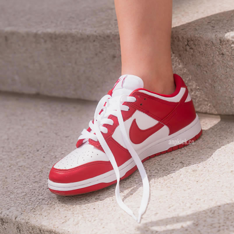 Nike Dunk Low Sp University Red On Feet 2020 Release Date Cu1727 100 (1) - www.newkick.vip