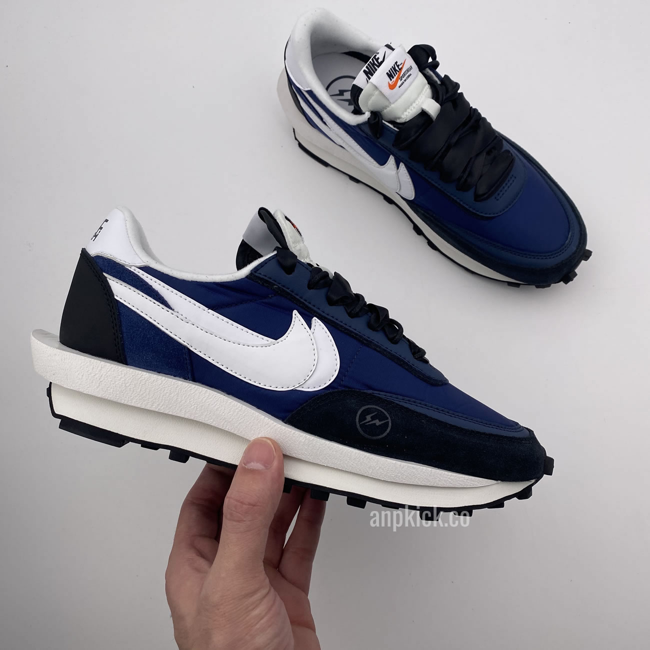 Sacai Fragment Design Nike Lvd Waffle Daybreak Navy Blue Black Bv0073 041 (9) - www.newkick.vip