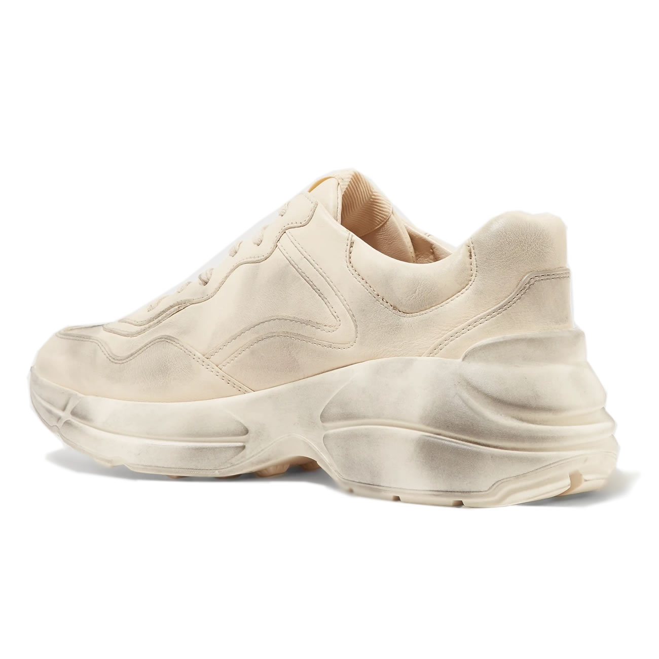 Gucci Rhyton Logo Print Leather Sneakers 1102221 (3) - www.newkick.vip Gucci Rhyton Logo Print Leather Sneakers 1102221 (3) - www.newkick.vip