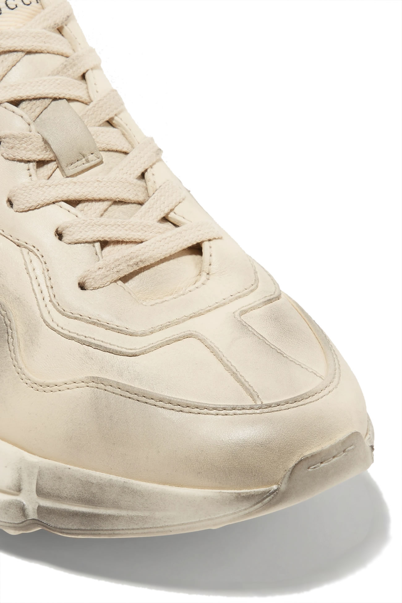 Gucci Rhyton Logo Print Leather Sneakers 1102221 (4) - www.newkick.vip Gucci Rhyton Logo Print Leather Sneakers 1102221 (4) - www.newkick.vip
