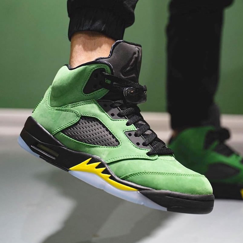 Air Jordan 5 Oregon Ducks Elevate 2020 On Feet Ck6631 307 (2) - www.newkick.vip