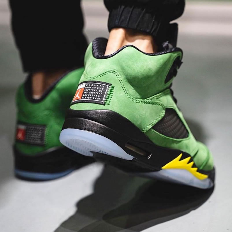 Air Jordan 5 Oregon Ducks Elevate 2020 On Feet Ck6631 307 (3) - www.newkick.vip
