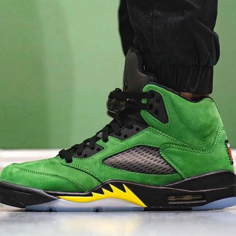 Air Jordan 5 Oregon Ducks Elevate 2020 On Feet Ck6631 307 (5) - www.newkick.vip