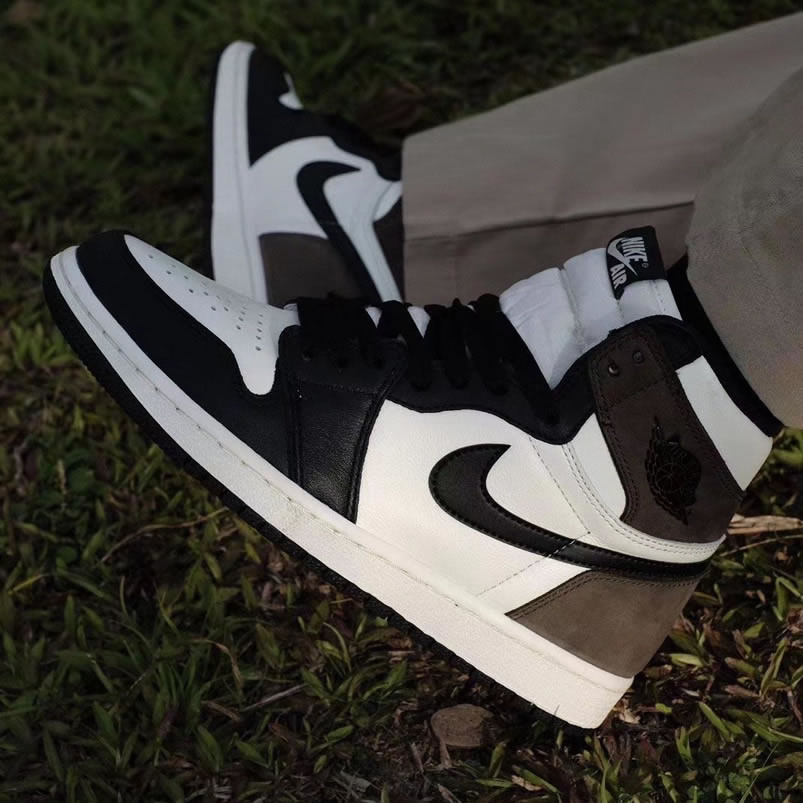 Air Jordan 1 Retro High Dark Mocha On Feet Release Date 555088 105 (1) - www.newkick.vip