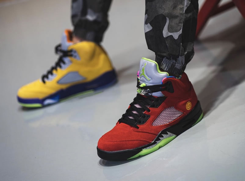 Air Jordan 5 What The 2020 Release Date Cz5725 700 On Feet (3) - www.newkick.vip