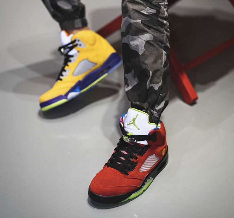 Air Jordan 5 What The 2020 Release Date Cz5725 700 On Feet (4) - www.newkick.vip