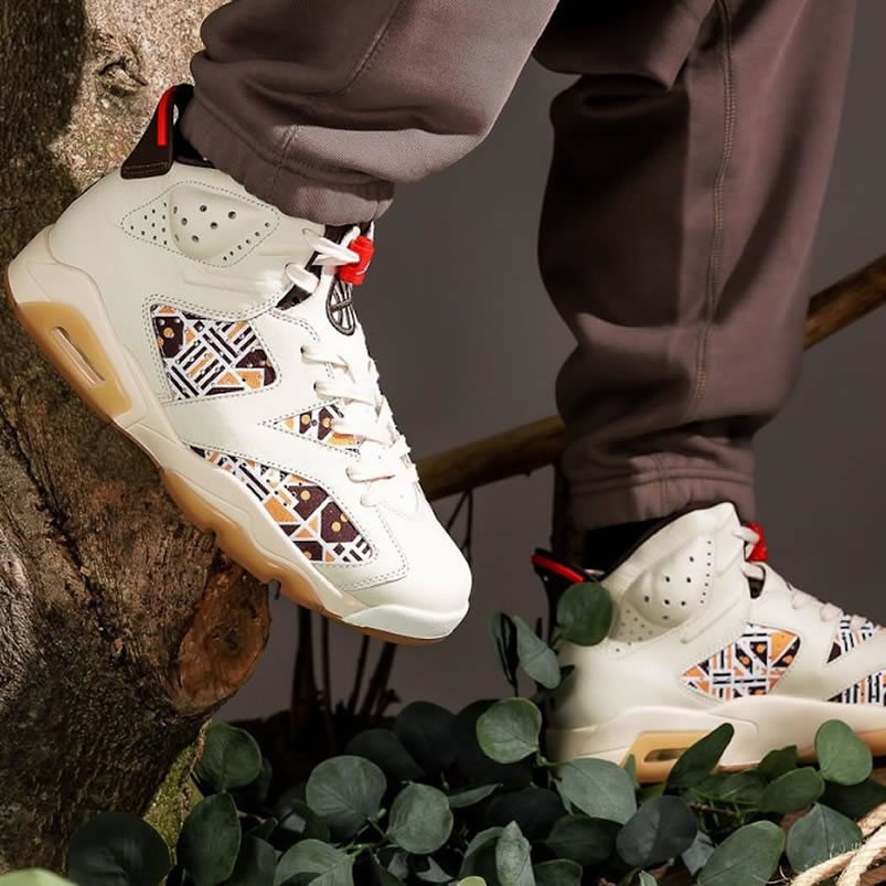 Air Jordan 6 Retro Quai 54 2020 Sail Baroque Brown On Feet Cz4152 100 (1) - www.newkick.vip