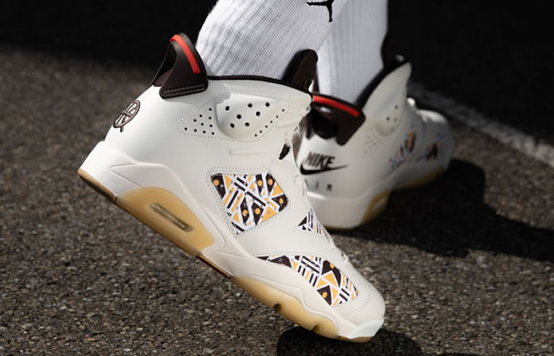 Air Jordan 6 Retro Quai 54 2020 Sail Baroque Brown On Feet Cz4152 100 (4) - www.newkick.vip