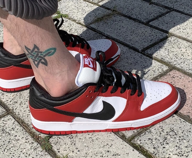 Nike Sb Dunk Low Pro Chicago Varsity Red Release Date On Feet Bq6817 600 (5) - www.newkick.vip