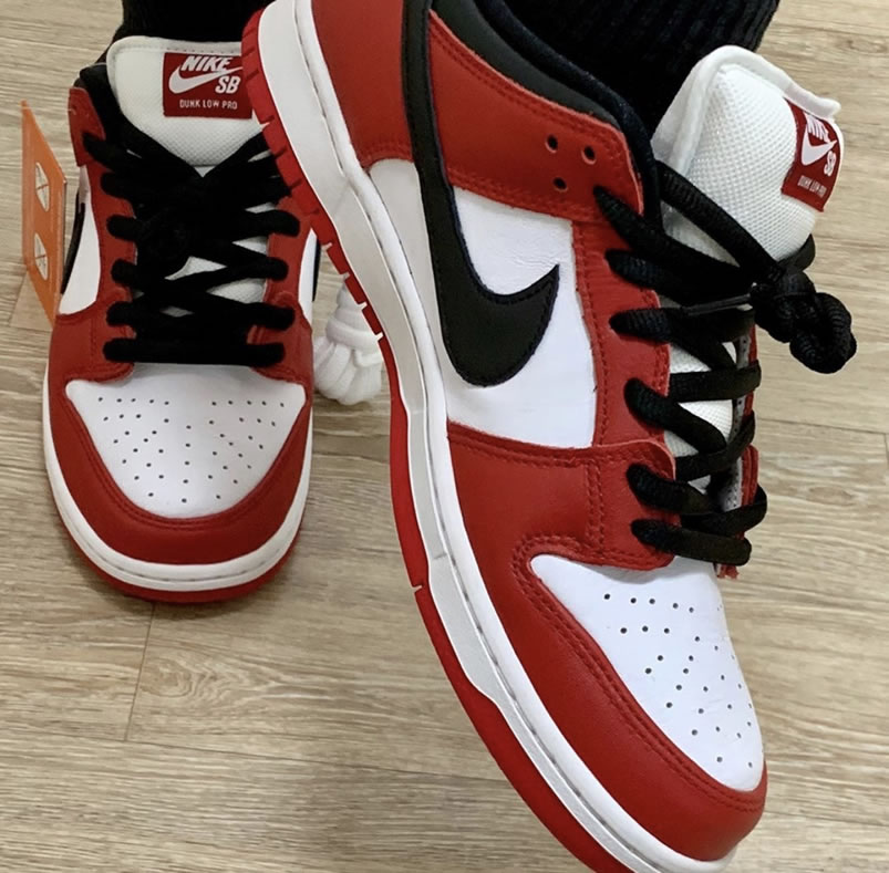Nike Sb Dunk Low Pro Chicago Varsity Red Release Date On Feet Bq6817 600 (2) - www.newkick.vip