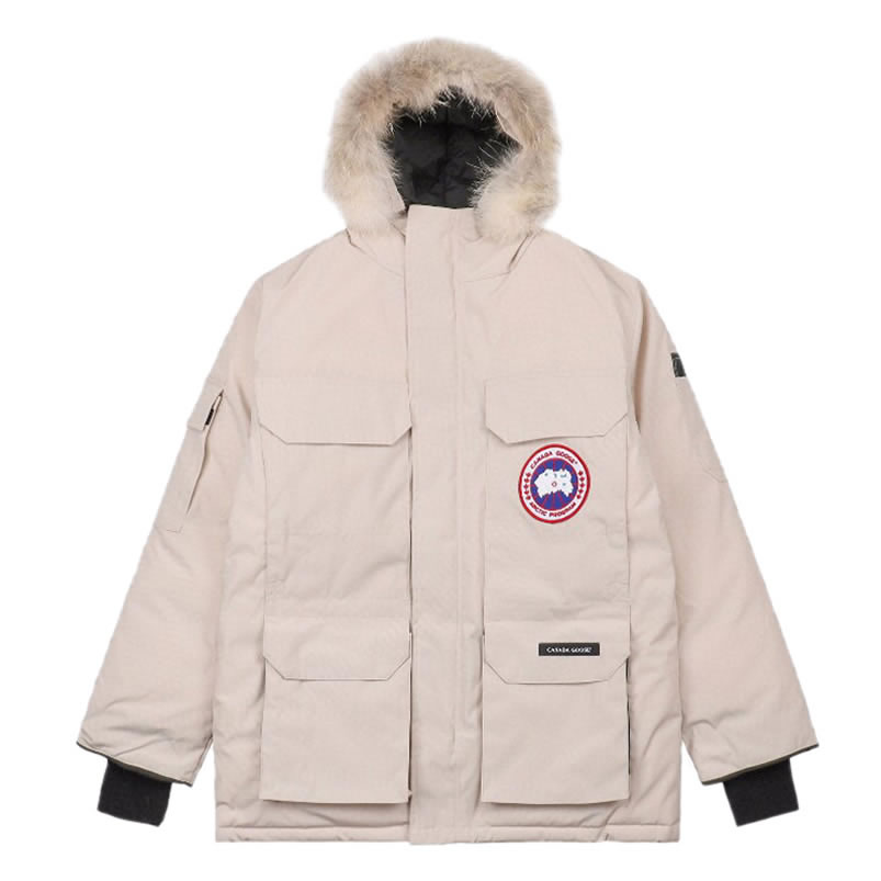 08 Canada Goose 19fw Expedition 4660ma Down Jacket Coat Cream White (1) - www.newkick.vip