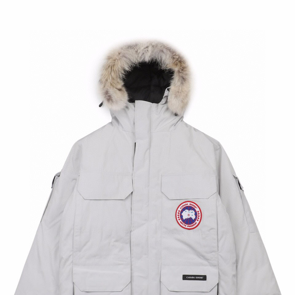 08 Canada Goose 19fw Expedition 4660ma Down Jacket Coat Silver White (4) - www.newkick.vip
