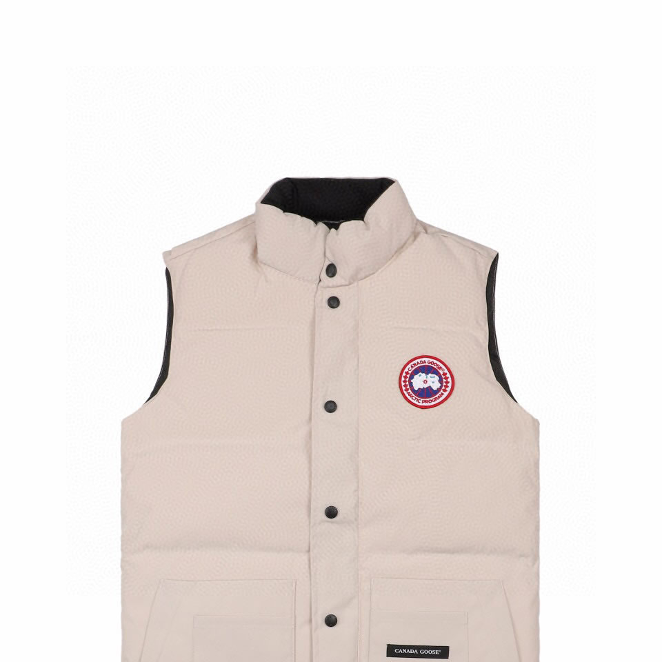 Canada Goose 4154m Freestyle Crew Vest Cream White (4) - www.newkick.vip