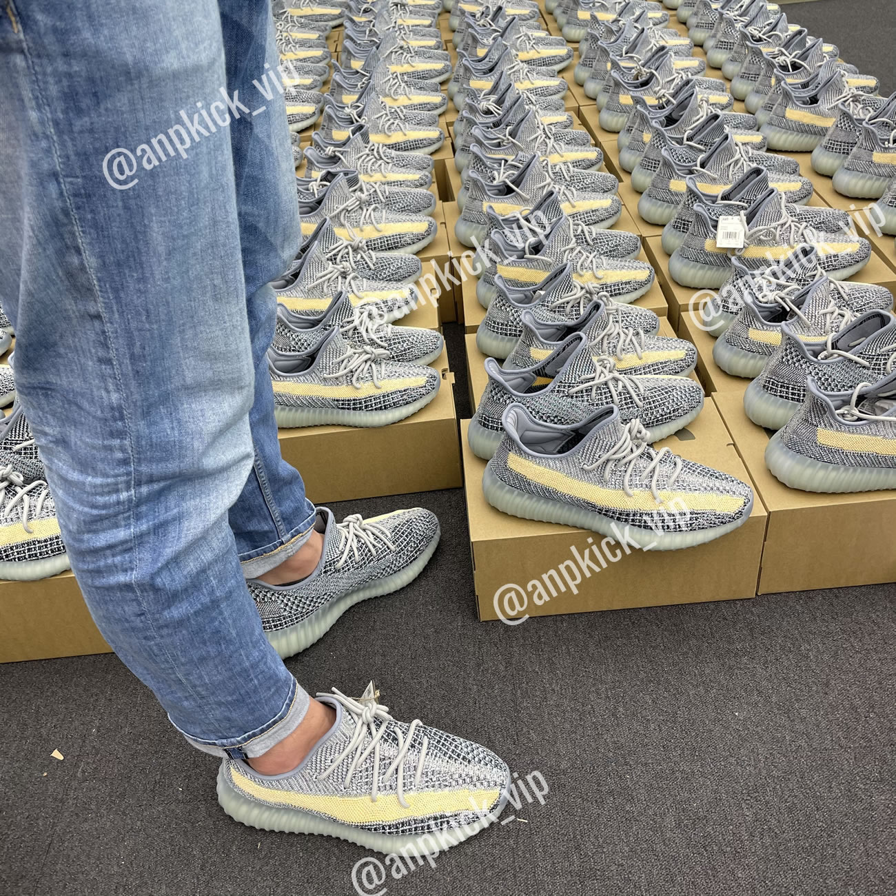Adidas Anpkick Yeezy Boost 350 V2 Ash Blue Gy7657 (10) - www.newkick.vip