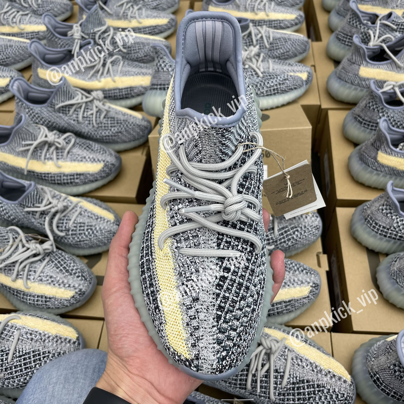 Adidas Anpkick Yeezy Boost 350 V2 Ash Blue Gy7657 (2) - www.newkick.vip