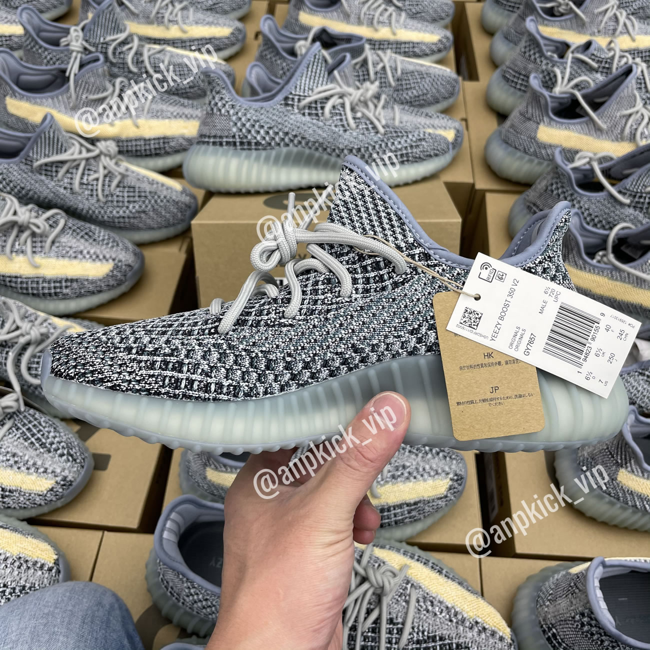 Adidas Anpkick Yeezy Boost 350 V2 Ash Blue Gy7657 (5) - www.newkick.vip