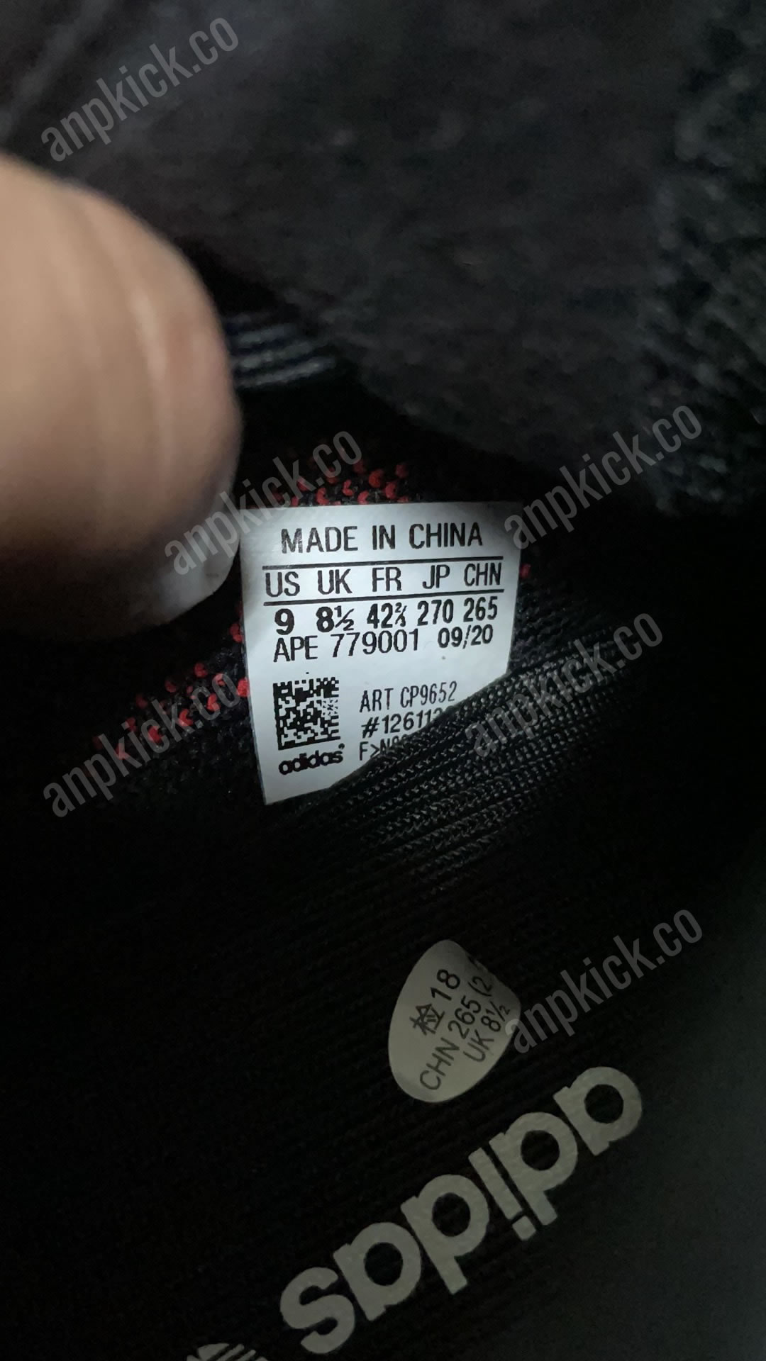 Yeezy Boost 350 V2 Bred Black Red 2020 Cp9652 (2) - www.newkick.vip