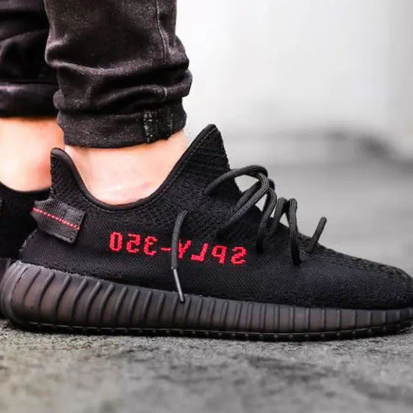 Yeezy Boost 350 V2 Bred Black Red 2020 On Feet Cp9652 (3) - www.newkick.vip