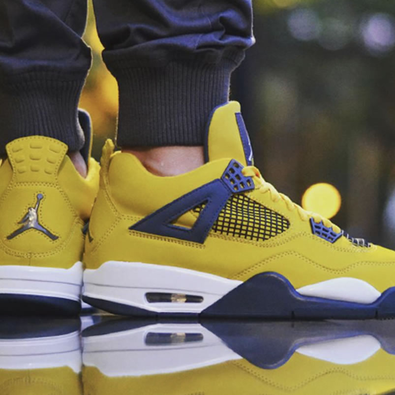 Air Jordan 4 Retro Ls Lightning 2020 On Feet 314254 702 (2) - www.newkick.vip