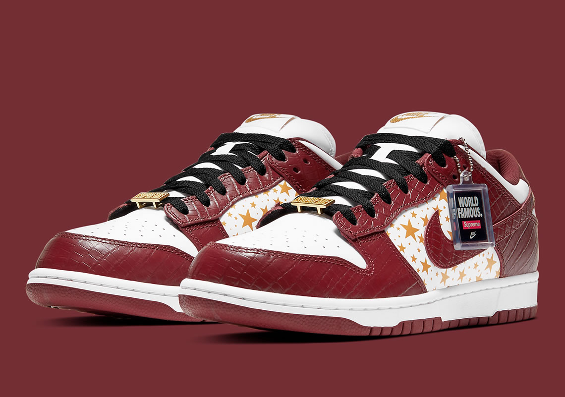 Supreme Nike Sb Dunk Low White Metallic Gold Barkroot Brown Dh3228 103 (2) - www.newkick.vip