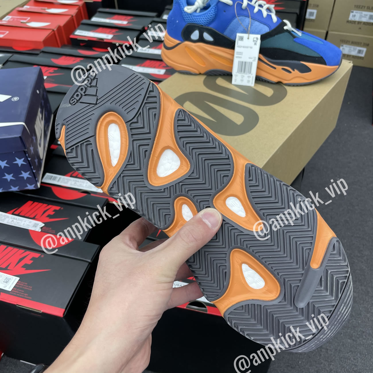 Adidas Yeezy Boost 700 Bright Blue Orange Anpkick Gz0541 (4) - www.newkick.vip
