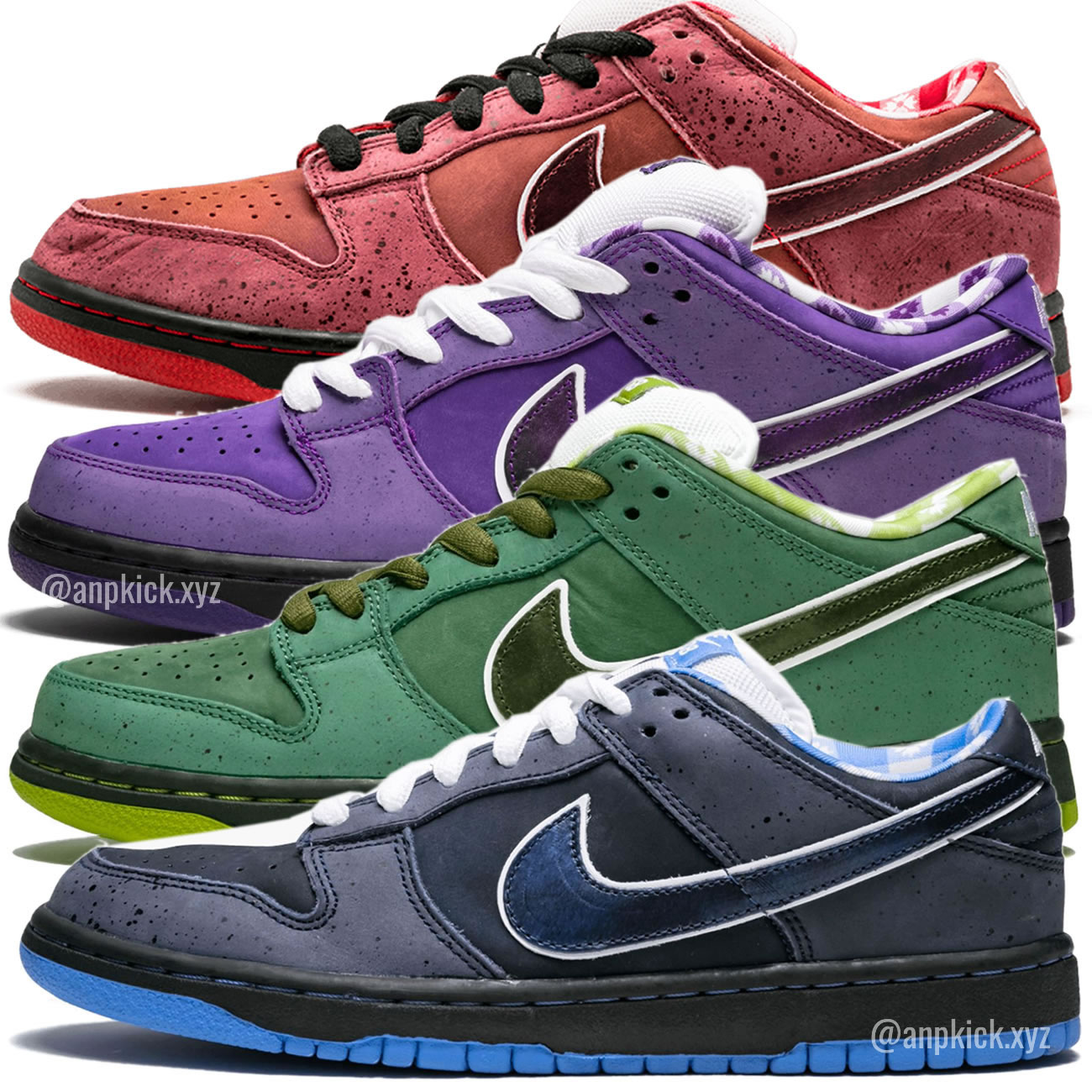 Anpkick Nike Sb Dunk Low Concepts Blue Green Purple Red Lobster 4 Colors (1) - www.newkick.vip