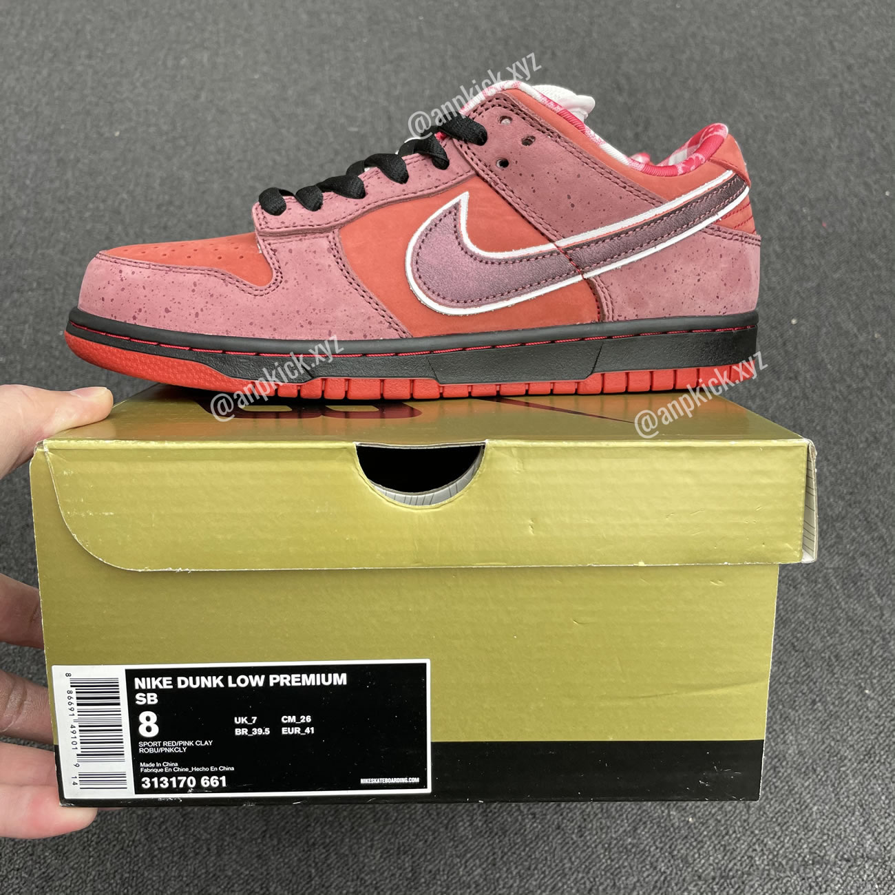 Anpkick Nike Sb Dunk Low Concepts Red Lobster 313170 661 (7) - www.newkick.vip