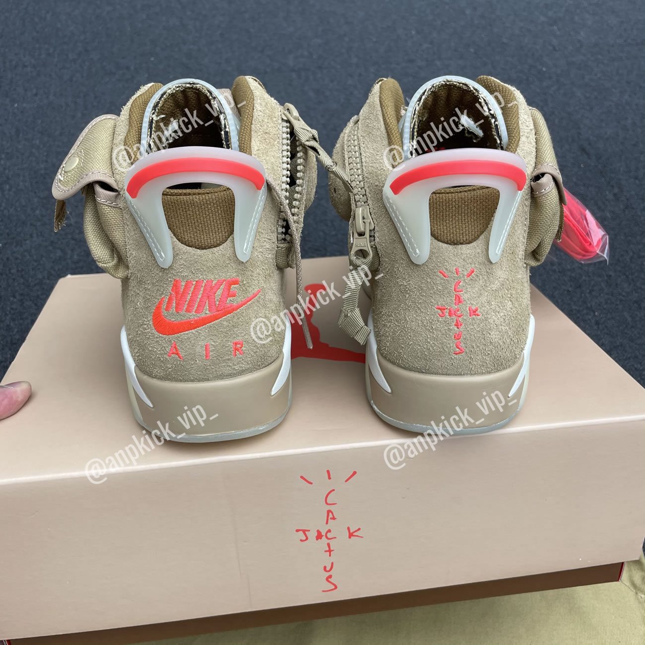 Anpkick Travis Scott Air Jordan 6 Retro British Khaki Dh0690 200 (12) - www.newkick.vip