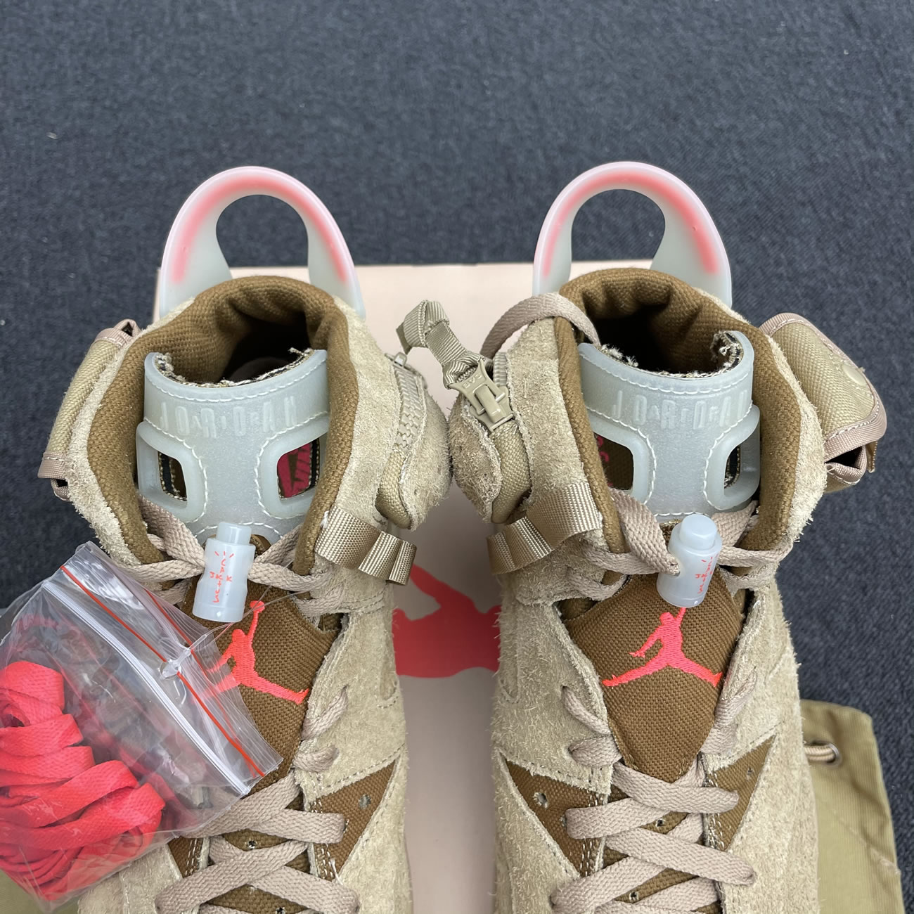 Anpkick Travis Scott Air Jordan 6 Retro British Khaki Dh0690 200 (14) - www.newkick.vip
